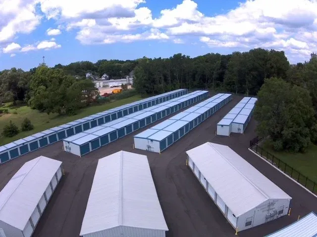 Storage facility aerial view